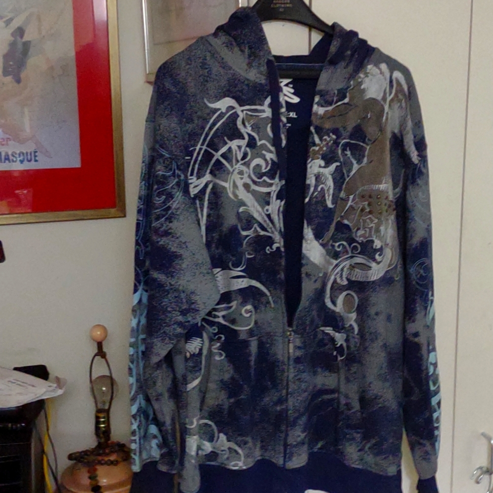 Men's lightly used conditions graphic hoodie sz xl